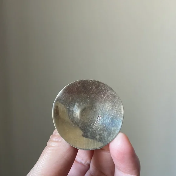 💖sold nfs💖Alpaca sterling cup with abalone - Picture 5 of 7